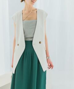 URBAN RESEARCH ROSSO / アーバンリサーチ ロッソ ベスト | 接触冷感リネン混ジレ