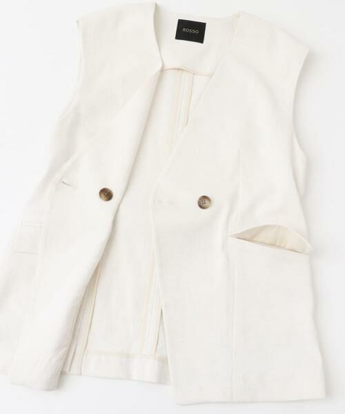 URBAN RESEARCH ROSSO / アーバンリサーチ ロッソ ベスト | 接触冷感リネン混ジレ | 詳細10