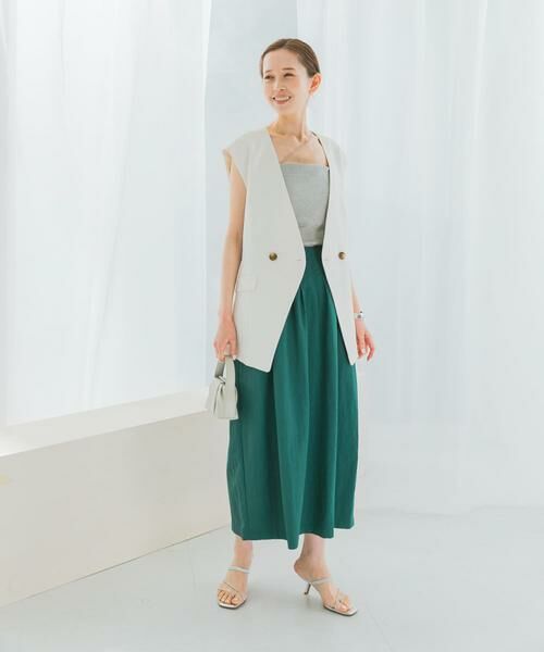 URBAN RESEARCH ROSSO / アーバンリサーチ ロッソ ベスト | 接触冷感リネン混ジレ | 詳細3