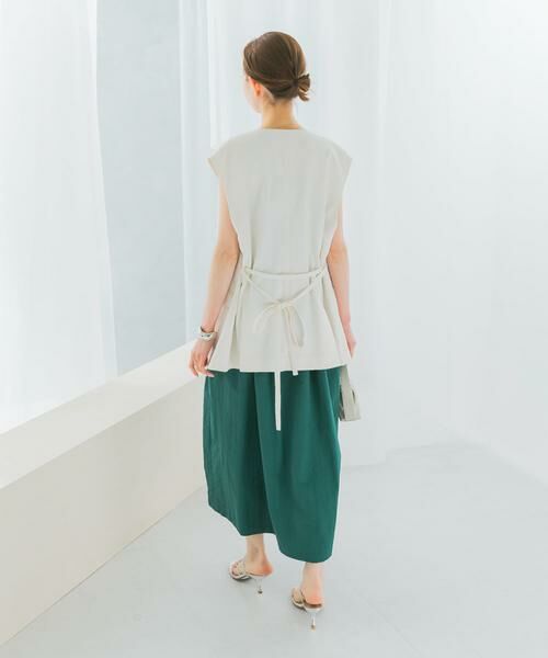 URBAN RESEARCH ROSSO / アーバンリサーチ ロッソ ベスト | 接触冷感リネン混ジレ | 詳細4