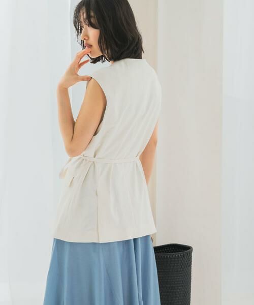 URBAN RESEARCH ROSSO / アーバンリサーチ ロッソ ベスト | 接触冷感リネン混ジレ | 詳細6