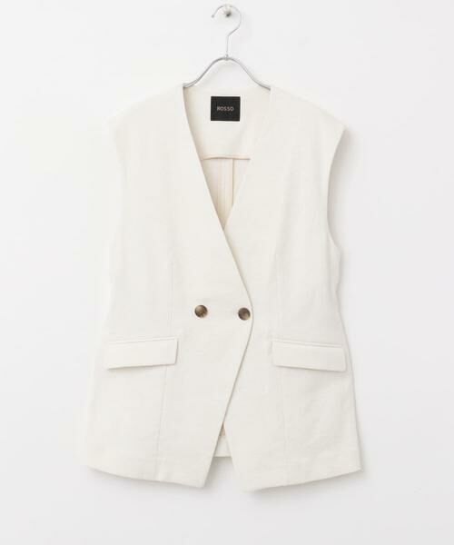 URBAN RESEARCH ROSSO / アーバンリサーチ ロッソ ベスト | 接触冷感リネン混ジレ | 詳細8