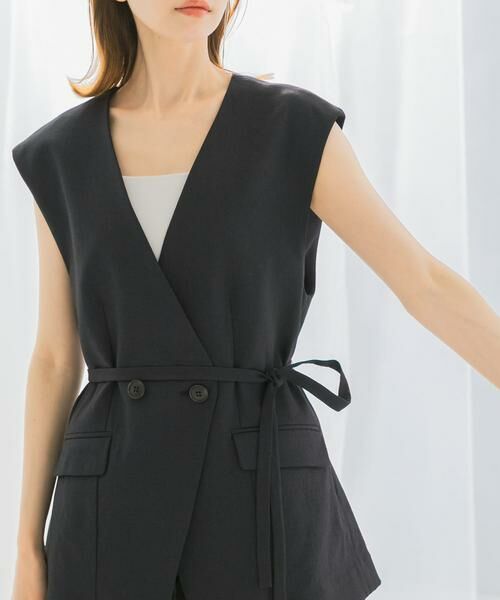 URBAN RESEARCH ROSSO / アーバンリサーチ ロッソ ベスト | 接触冷感リネン混ジレ | 詳細25