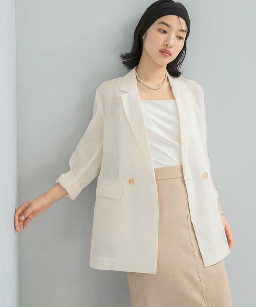 URBAN RESEARCH ROSSO / アーバンリサーチ ロッソ その他アウター | セミシアーテーラードジャケット | 詳細3