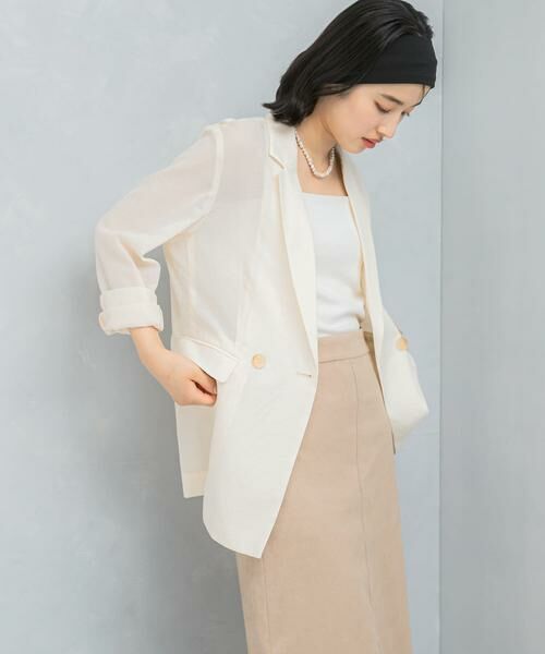 URBAN RESEARCH ROSSO / アーバンリサーチ ロッソ その他アウター | セミシアーテーラードジャケット | 詳細4