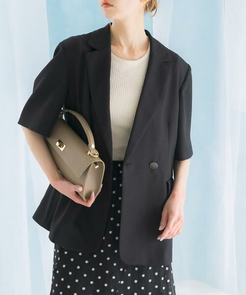 URBAN RESEARCH ROSSO / アーバンリサーチ ロッソ その他アウター | リネンライクハーフスリーブジャケット | 詳細1