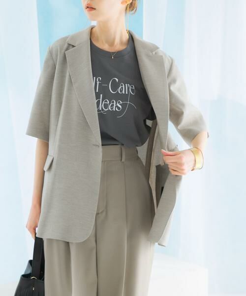 URBAN RESEARCH ROSSO / アーバンリサーチ ロッソ その他アウター | リネンライクハーフスリーブジャケット | 詳細7