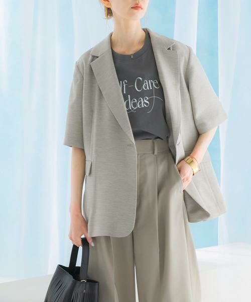 URBAN RESEARCH ROSSO / アーバンリサーチ ロッソ その他アウター | リネンライクハーフスリーブジャケット | 詳細8