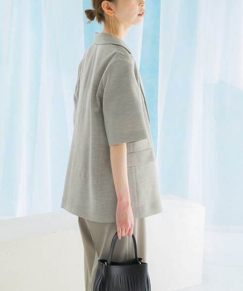 URBAN RESEARCH ROSSO / アーバンリサーチ ロッソ その他アウター | リネンライクハーフスリーブジャケット | 詳細9