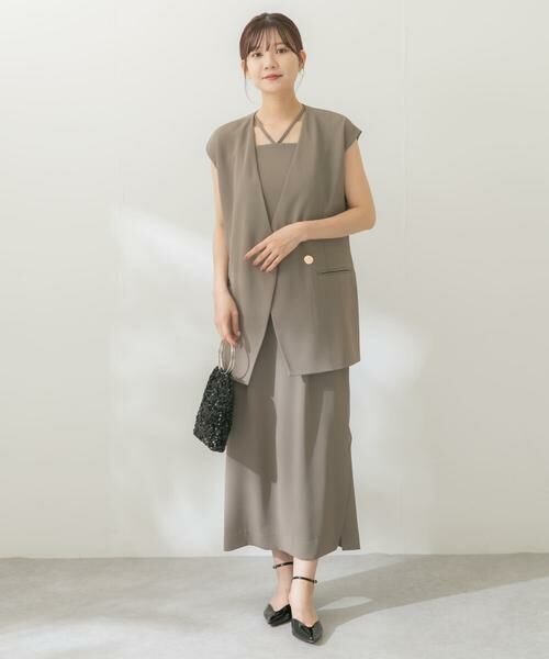 URBAN RESEARCH ROSSO / アーバンリサーチ ロッソ ドレス | バックシアージレ×キャミドレス | 詳細1