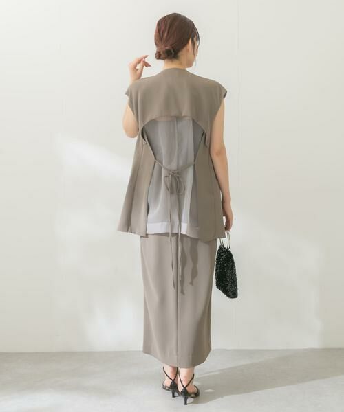 URBAN RESEARCH ROSSO / アーバンリサーチ ロッソ ドレス | バックシアージレ×キャミドレス | 詳細3