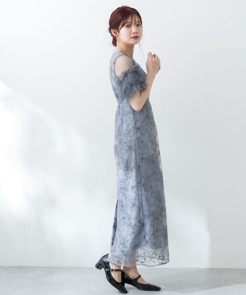 URBAN RESEARCH ROSSO / アーバンリサーチ ロッソ ドレス | スパンコールレース刺繍ドレス | 詳細14