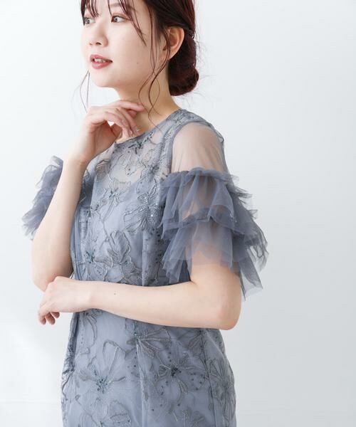 URBAN RESEARCH ROSSO / アーバンリサーチ ロッソ ドレス | スパンコールレース刺繍ドレス | 詳細16