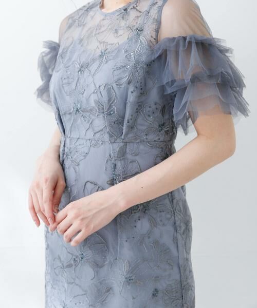 URBAN RESEARCH ROSSO / アーバンリサーチ ロッソ ドレス | スパンコールレース刺繍ドレス | 詳細17