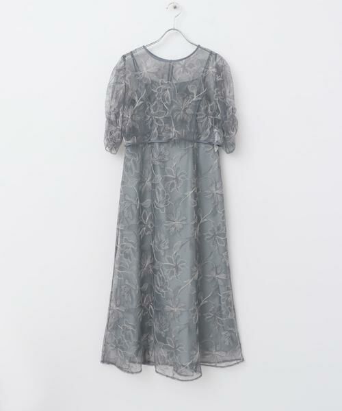 URBAN RESEARCH ROSSO / アーバンリサーチ ロッソ ドレス | 刺繍レースレイヤードドレス | 詳細1