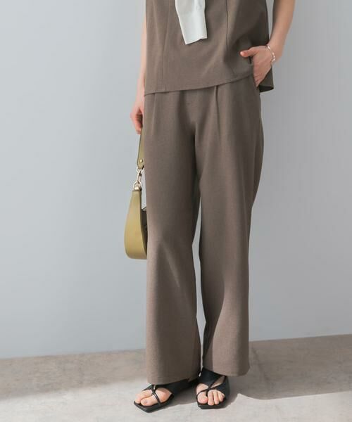 URBAN RESEARCH ROSSO / アーバンリサーチ ロッソ セットアップ | 『UR TECH DRYLUXE』F by ROSSO フレンチブラウス+ワイドパンツ | 詳細2