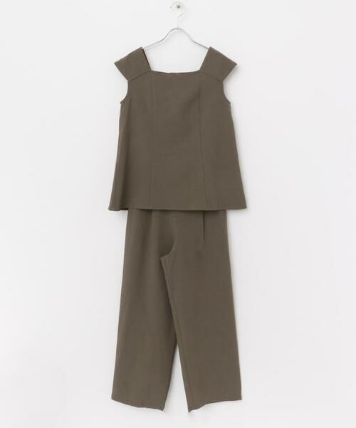 URBAN RESEARCH ROSSO / アーバンリサーチ ロッソ セットアップ | 『UR TECH DRYLUXE』F by ROSSO フレンチブラウス+ワイドパンツ | 詳細6