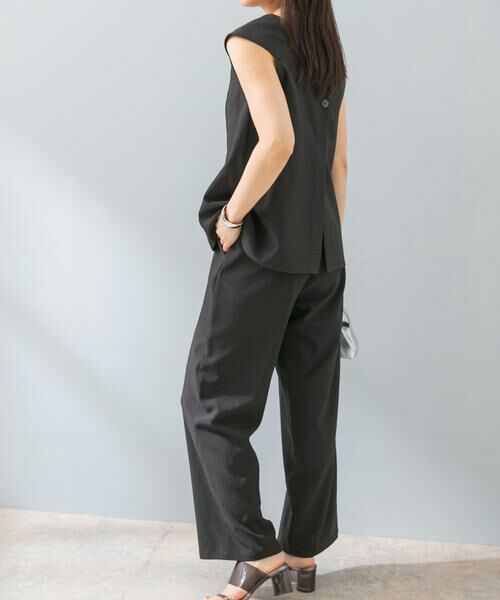 URBAN RESEARCH ROSSO / アーバンリサーチ ロッソ セットアップ | 『UR TECH DRYLUXE』F by ROSSO フレンチブラウス+ワイドパンツ | 詳細17