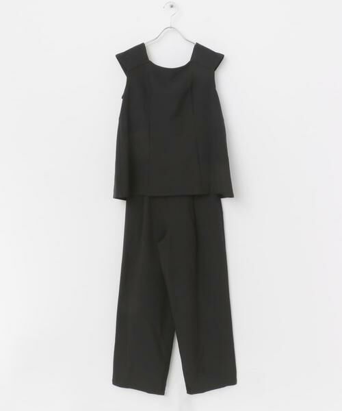 URBAN RESEARCH ROSSO / アーバンリサーチ ロッソ セットアップ | 『UR TECH DRYLUXE』F by ROSSO フレンチブラウス+ワイドパンツ | 詳細22