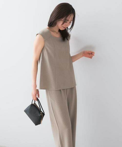 URBAN RESEARCH ROSSO / アーバンリサーチ ロッソ セットアップ | 『UR TECH DRYLUXE』F by ROSSO フレンチブラウス+ワイドパンツ | 詳細27