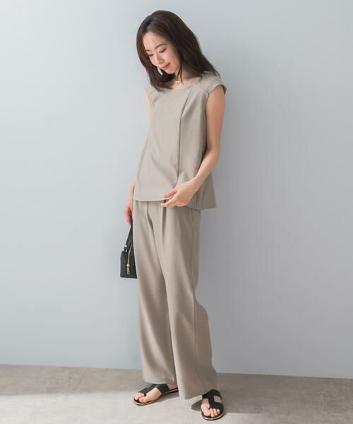 URBAN RESEARCH ROSSO / アーバンリサーチ ロッソ セットアップ | 『UR TECH DRYLUXE』F by ROSSO フレンチブラウス+ワイドパンツ | 詳細28