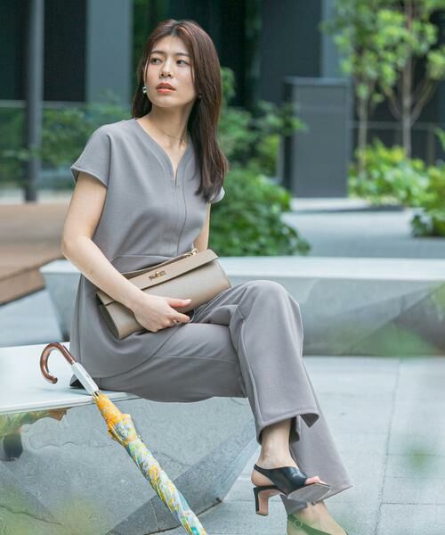 URBAN RESEARCH ROSSO / アーバンリサーチ ロッソ セットアップ | F by ROSSO　クールタッチペプラムプルオーバー+イージーパンツ | 詳細2