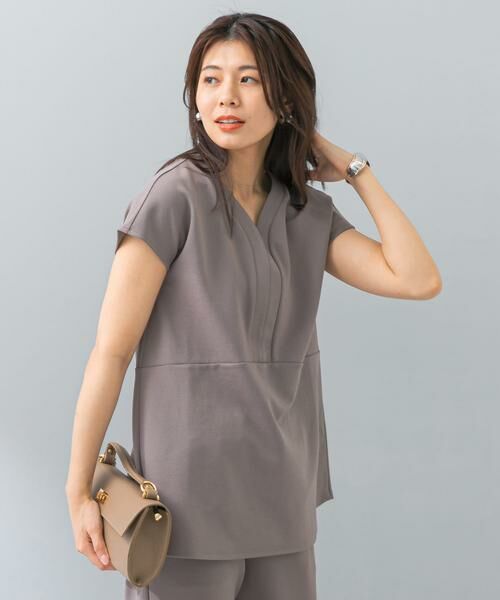 URBAN RESEARCH ROSSO / アーバンリサーチ ロッソ セットアップ | F by ROSSO　クールタッチペプラムプルオーバー+イージーパンツ | 詳細4