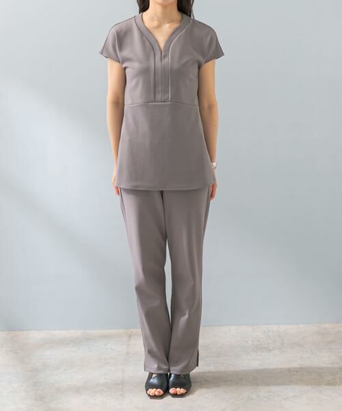 URBAN RESEARCH ROSSO / アーバンリサーチ ロッソ セットアップ | F by ROSSO　クールタッチペプラムプルオーバー+イージーパンツ | 詳細6