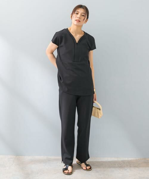 URBAN RESEARCH ROSSO / アーバンリサーチ ロッソ セットアップ | F by ROSSO　クールタッチペプラムプルオーバー+イージーパンツ | 詳細23