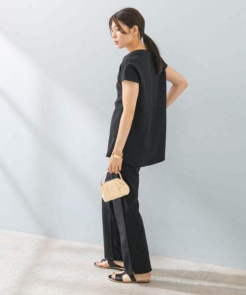 URBAN RESEARCH ROSSO / アーバンリサーチ ロッソ セットアップ | F by ROSSO　クールタッチペプラムプルオーバー+イージーパンツ | 詳細24