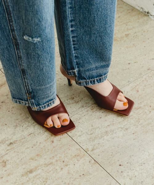 URBAN RESEARCH ROSSO / アーバンリサーチ ロッソ サンダル | F by ROSSO　スクエアカットサンダル | 詳細1