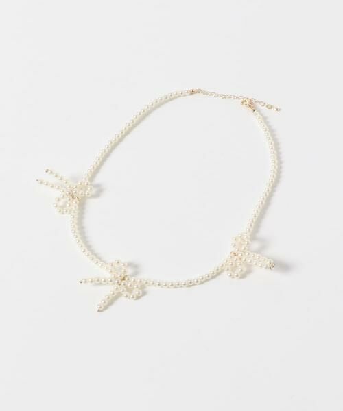 URBAN RESEARCH ROSSO / アーバンリサーチ ロッソ ネックレス・ペンダント・チョーカー | リボンパールショートネックレス | 詳細1