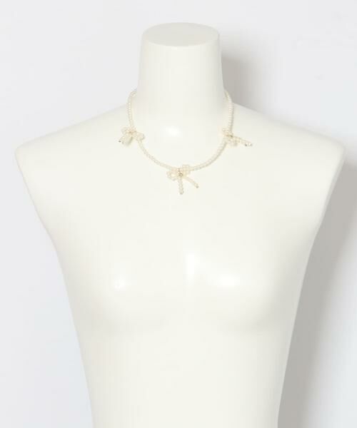 URBAN RESEARCH ROSSO / アーバンリサーチ ロッソ ネックレス・ペンダント・チョーカー | リボンパールショートネックレス | 詳細2