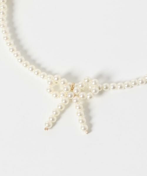 URBAN RESEARCH ROSSO / アーバンリサーチ ロッソ ネックレス・ペンダント・チョーカー | リボンパールショートネックレス | 詳細3