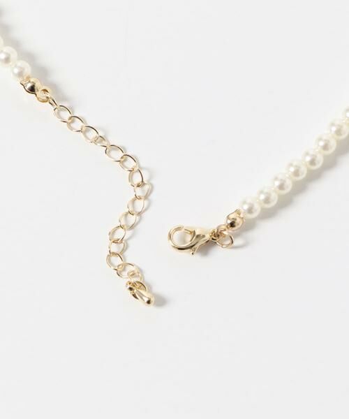 URBAN RESEARCH ROSSO / アーバンリサーチ ロッソ ネックレス・ペンダント・チョーカー | リボンパールショートネックレス | 詳細4