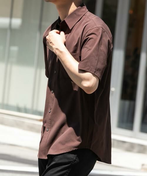 URBAN RESEARCH ROSSO / アーバンリサーチ ロッソ シャツ・ブラウス | 『XLサイズあり』マイクロサッカーレギュラーカラー半袖シャツ | 詳細2