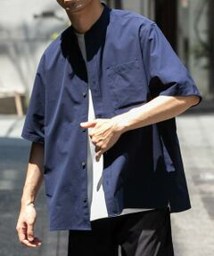 URBAN RESEARCH ROSSO / アーバンリサーチ ロッソ シャツ・ブラウス | 『XLサイズあり』マイクロサッカーバンドカラー半袖シャツ