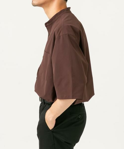 URBAN RESEARCH ROSSO / アーバンリサーチ ロッソ シャツ・ブラウス | 『XLサイズあり』マイクロサッカーバンドカラー半袖シャツ | 詳細3