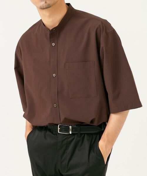 URBAN RESEARCH ROSSO / アーバンリサーチ ロッソ シャツ・ブラウス | 『XLサイズあり』マイクロサッカーバンドカラー半袖シャツ | 詳細5