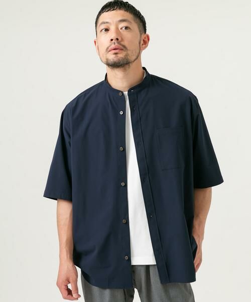 URBAN RESEARCH ROSSO / アーバンリサーチ ロッソ シャツ・ブラウス | 『XLサイズあり』マイクロサッカーバンドカラー半袖シャツ | 詳細24