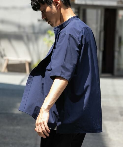 URBAN RESEARCH ROSSO / アーバンリサーチ ロッソ シャツ・ブラウス | 『XLサイズあり』マイクロサッカーバンドカラー半袖シャツ | 詳細14