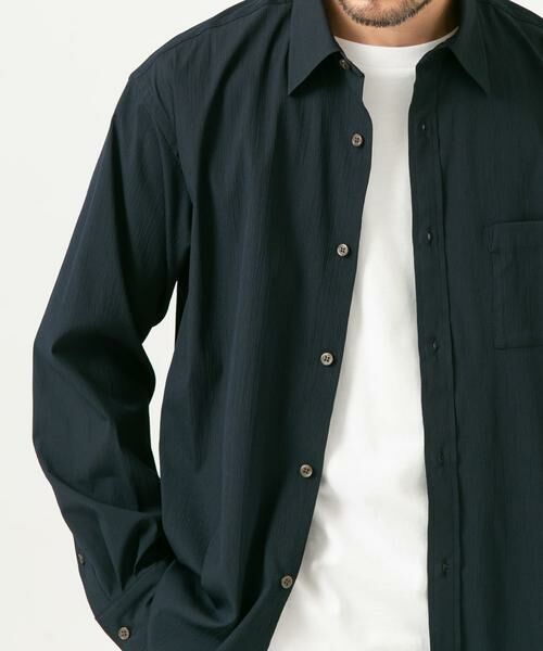 URBAN RESEARCH ROSSO / アーバンリサーチ ロッソ シャツ・ブラウス | 『XLサイズあり』ストレッチワッシャーロングスリーブシャツ | 詳細1