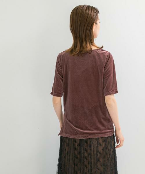 URBAN RESEARCH ROSSO / アーバンリサーチ ロッソ Tシャツ | シアーストレッチベロアカットソー | 詳細2