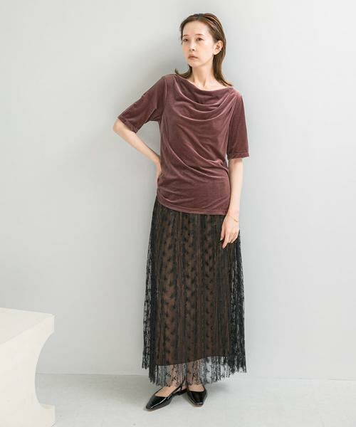 URBAN RESEARCH ROSSO / アーバンリサーチ ロッソ Tシャツ | シアーストレッチベロアカットソー | 詳細3