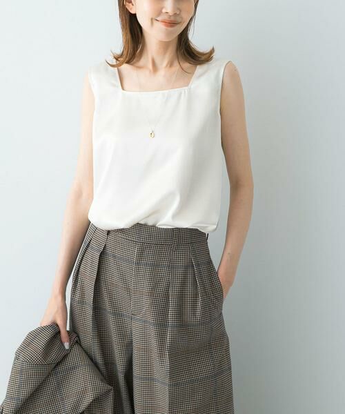 URBAN RESEARCH ROSSO / アーバンリサーチ ロッソ その他トップス | 2WAYネックサテンタンク | 詳細1