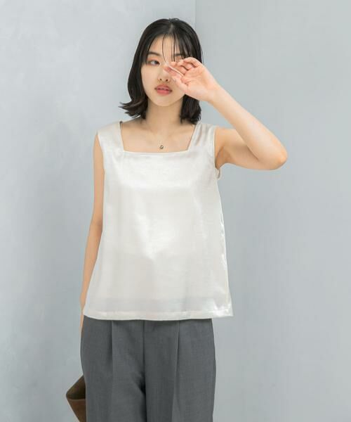URBAN RESEARCH ROSSO / アーバンリサーチ ロッソ その他トップス | 2WAYネックサテンタンク | 詳細6