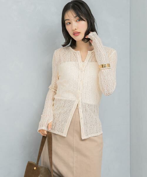 URBAN RESEARCH ROSSO / アーバンリサーチ ロッソ Tシャツ | ラメレースカットソー | 詳細6