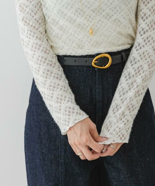 URBAN RESEARCH ROSSO / アーバンリサーチ ロッソ Tシャツ | F by ROSSO　起毛ストレッチレースプルオーバー | 詳細1