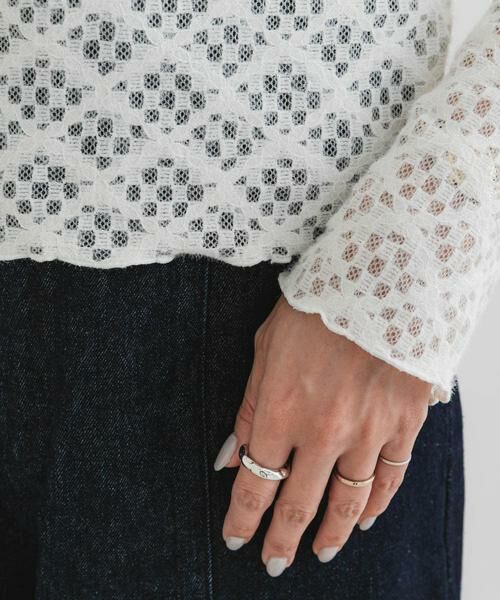 URBAN RESEARCH ROSSO / アーバンリサーチ ロッソ Tシャツ | F by ROSSO　起毛ストレッチレースプルオーバー | 詳細10