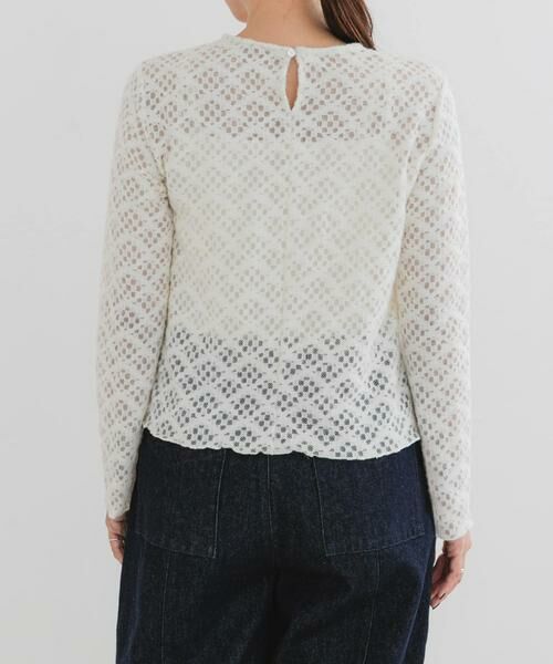 URBAN RESEARCH ROSSO / アーバンリサーチ ロッソ Tシャツ | F by ROSSO　起毛ストレッチレースプルオーバー | 詳細9